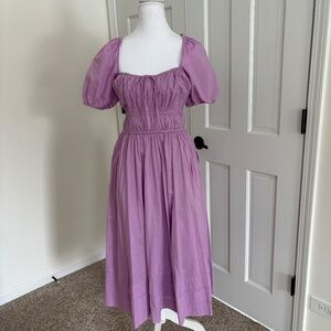 1.STATE Lavender Midi Dress